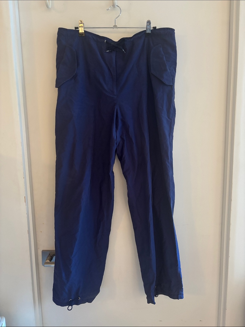 Lauren Ralph Lauren Straight Leg Pants Men’s S Navy Blue Cotton Drawstring Cord